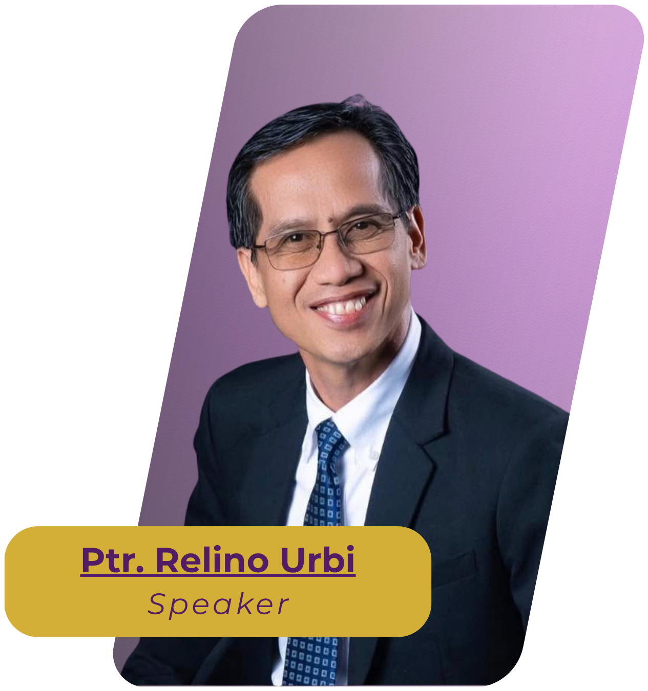 Ptr. Relino Urbi — Speaker